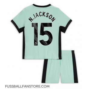 Chelsea Nicolas Jackson #15 Replik 3rd trikot Kinder 2023-24 Kurzarm (+ Kurze Hosen)